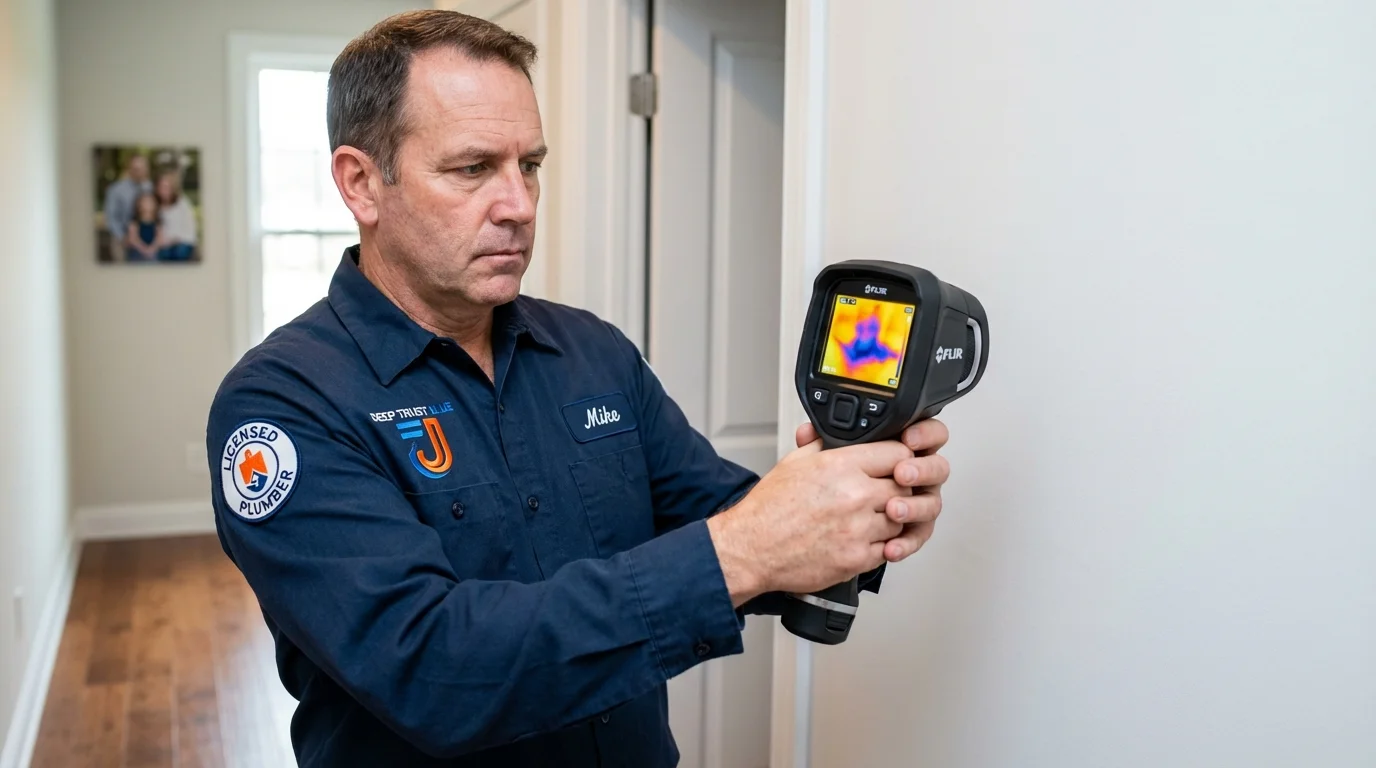 Thermal imaging leak detection by Johns Plumbing LLC in Gretna